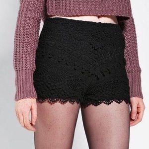 Pins and Needles Black Lace Shorts Size 12